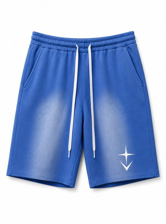 Valeron blue distressed short